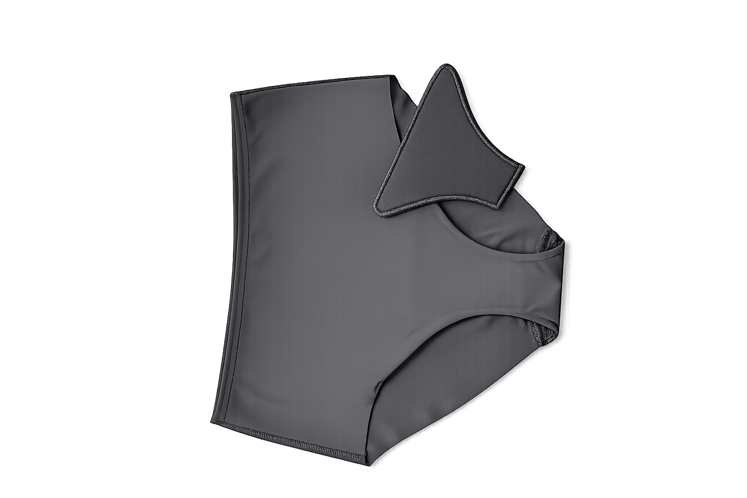 Genuine HERRA Base in Black, close detail of the waistband, front construction and removable insert